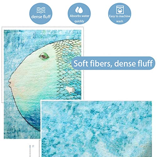 NINIANG Viertelkreis Badematte und Fächerförmige Duschvorleger Set 2 Teilig rutschfest Waschbar Wasseraufnahme Schnelle… – Bild 3