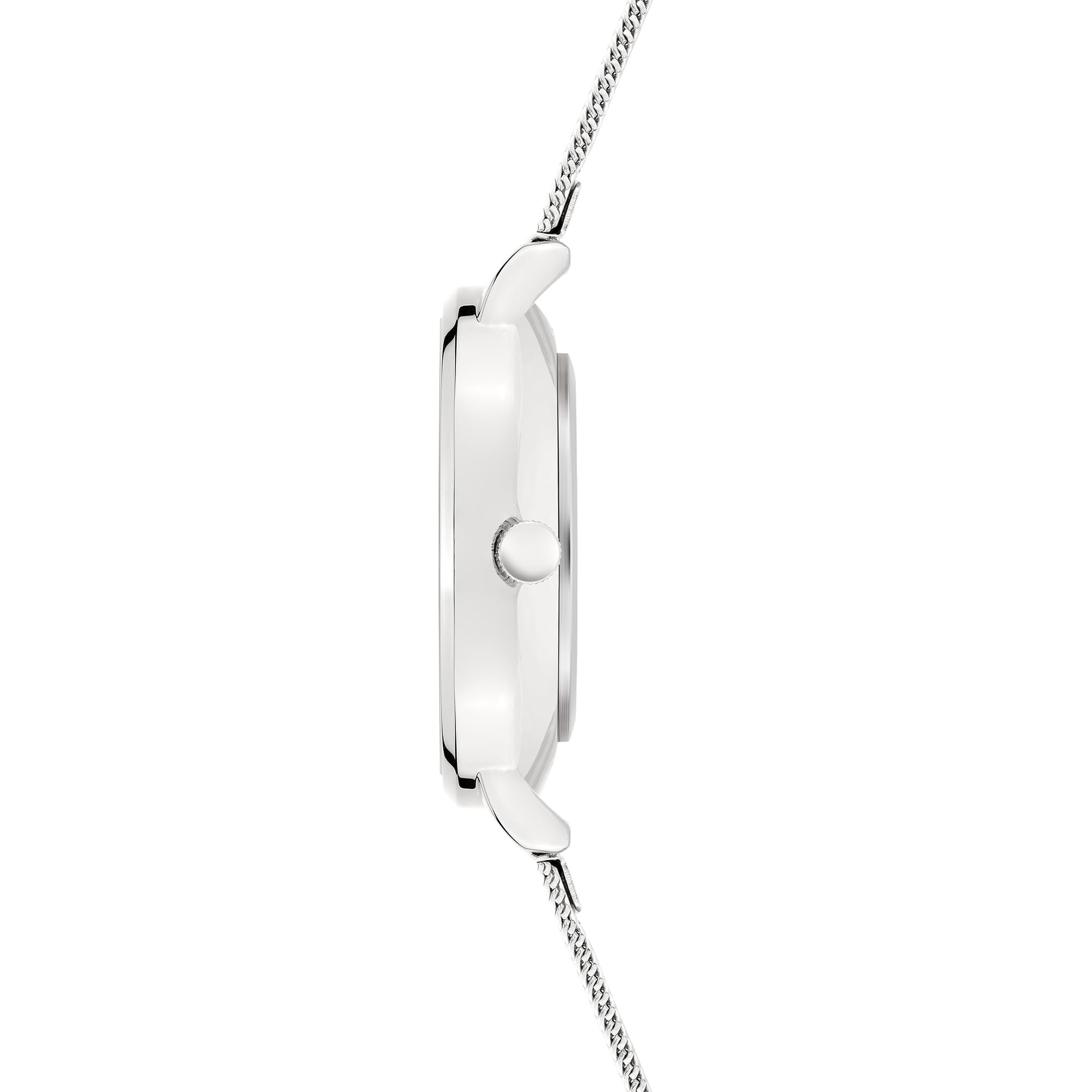 s.Oliver Zegarek damski - okrągły - srebrny - 34 mm - elegancki zegarek damski z metalu z mechanizmem kwarcowym - wodoszczelny 3 ATM - odporny na zarysowania