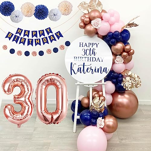 Palloncini Compleanno 30 Anni Donna,Decorazioni 30...