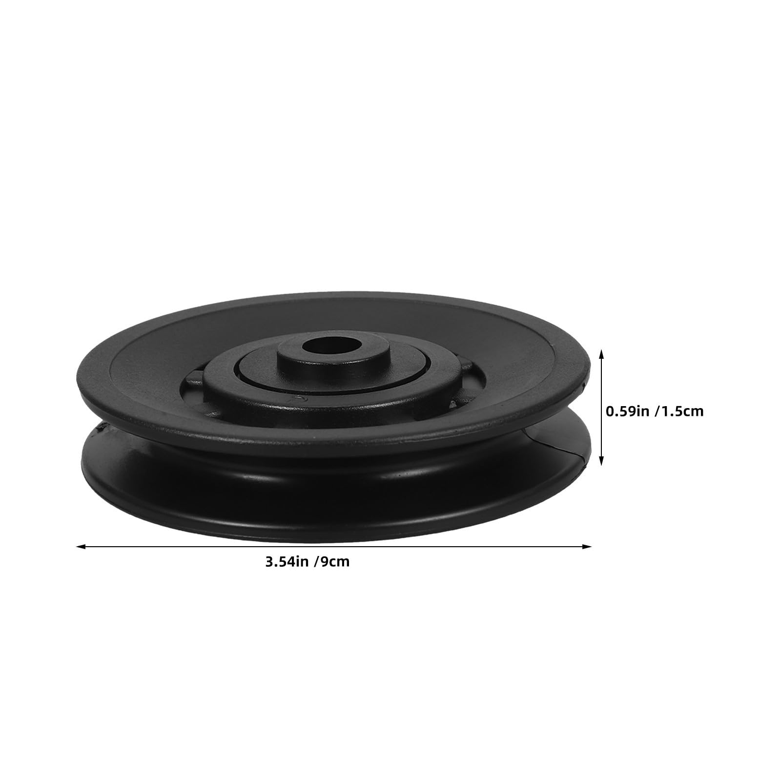 Juego de 8 Poleas Negras para Equipos de Fitness Cubierta Protectora Ruido, Material Pa6 Resistente para Máquinas de Gimnasio