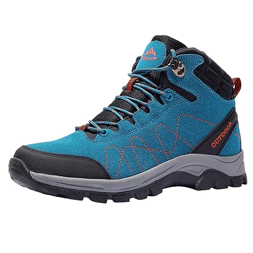 Zapatos de senderismo para hombre, impermeables, antideslizantes, botas de senderismo, zapatillas de trekking, zapatillas de deporte con cojín de aire, malla antideslizante para caminar, zapatos