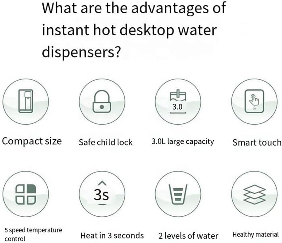 Calentador eléctrico de agua instantáneo con dispensador miniatura 5