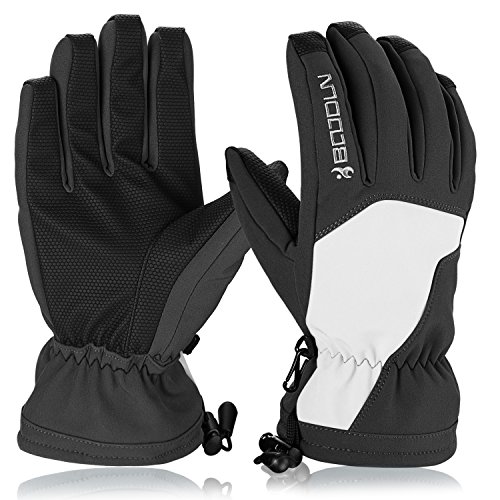 Winter thermische handschoenen waterdichte winddichte handschoenen snowboard motorrijden warme touchscreen rits thermische handschoenen – koop de beste producten in de online winkel