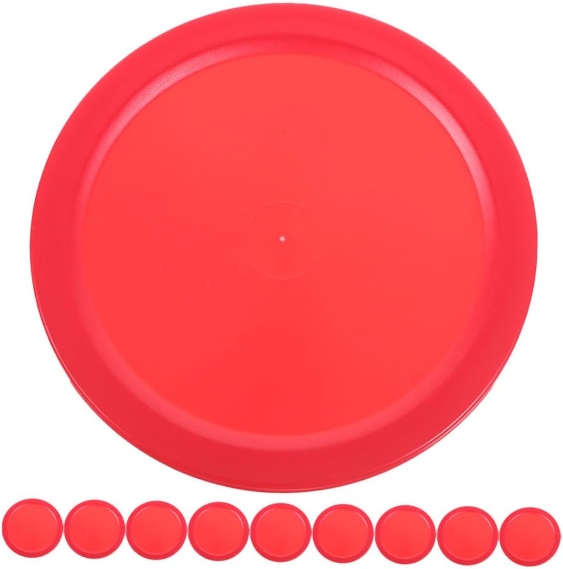 Toddmomy 10pcs Ice Hockey Pucks for Tabletop Games Smooth Sliding Indoor Hockey Accessories Replacement Pucks for Fun and Exciting