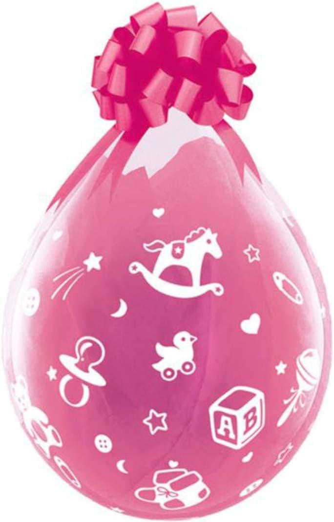 Qualatex Babys Nursery 18" Clear Balloons x 25 - Stuffing or Air Fill