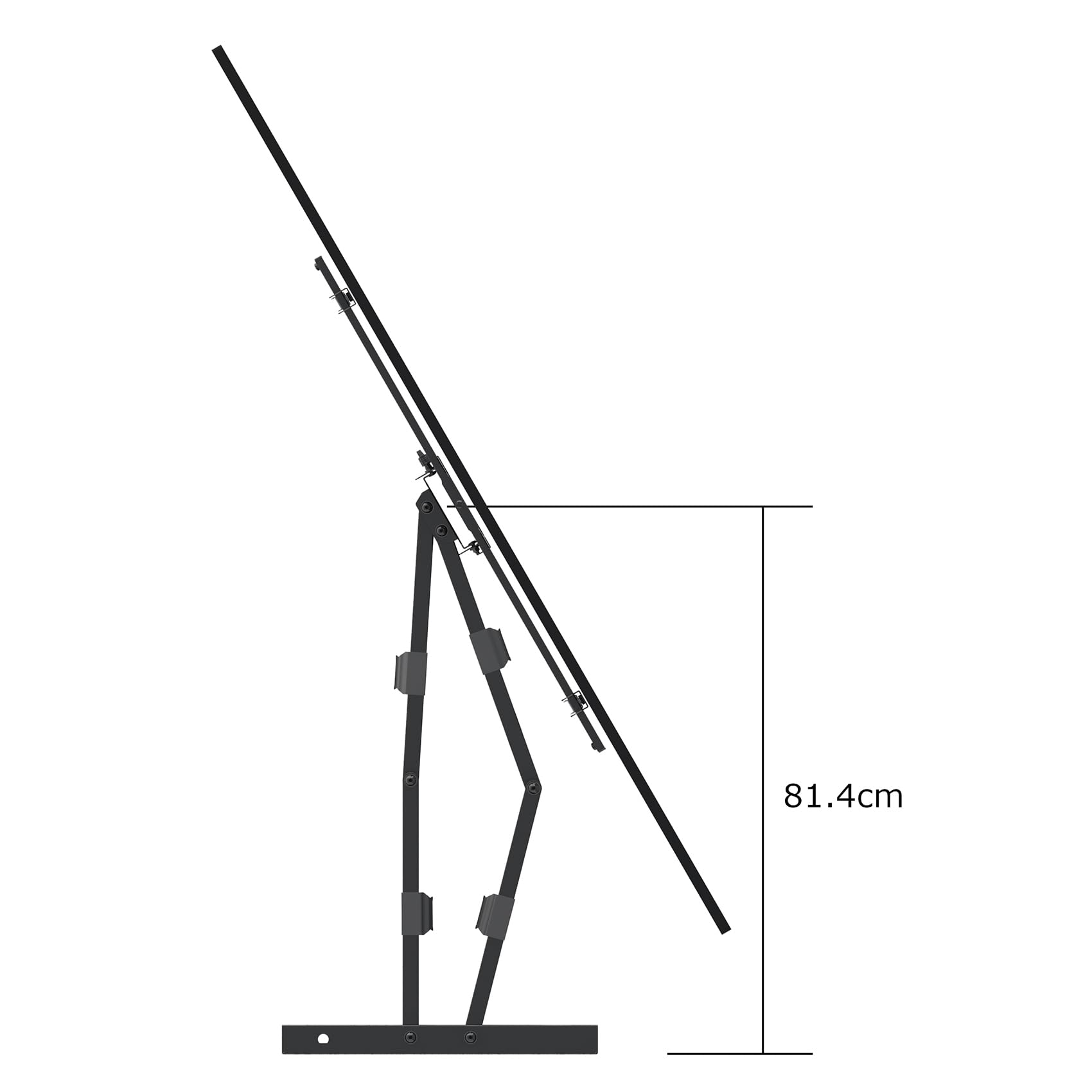My Wall H 27-2 XL - Supporto da parete per TV allungabile, girevole, inclinabile, girevole, nero