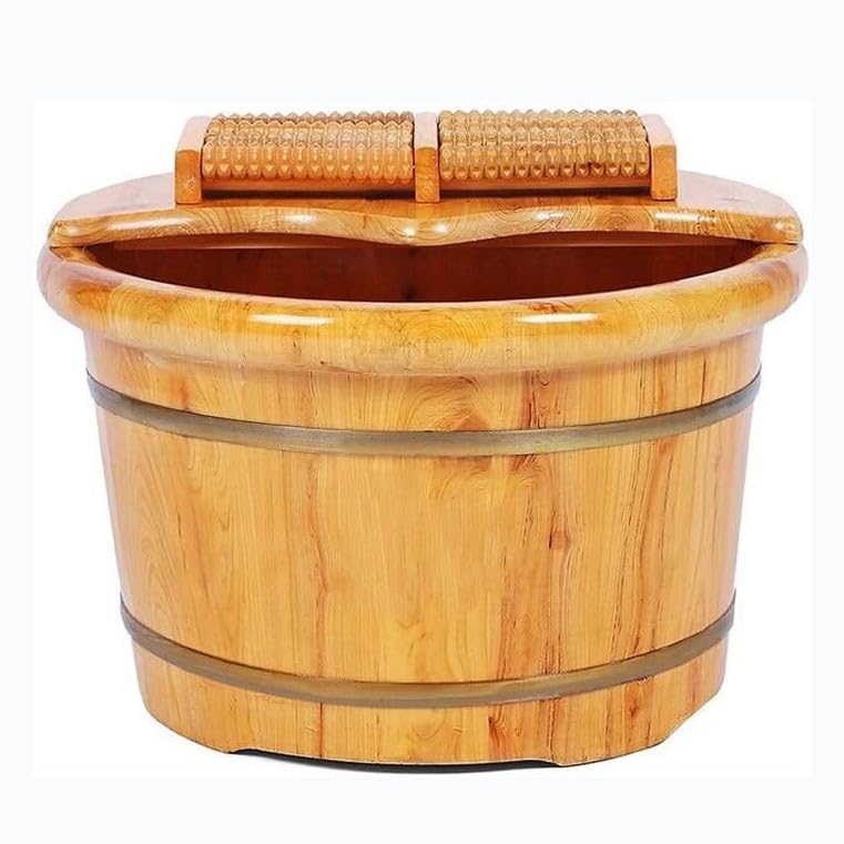 Cubeta de Madera para Spa de Pies, Barril de Cedro Natural