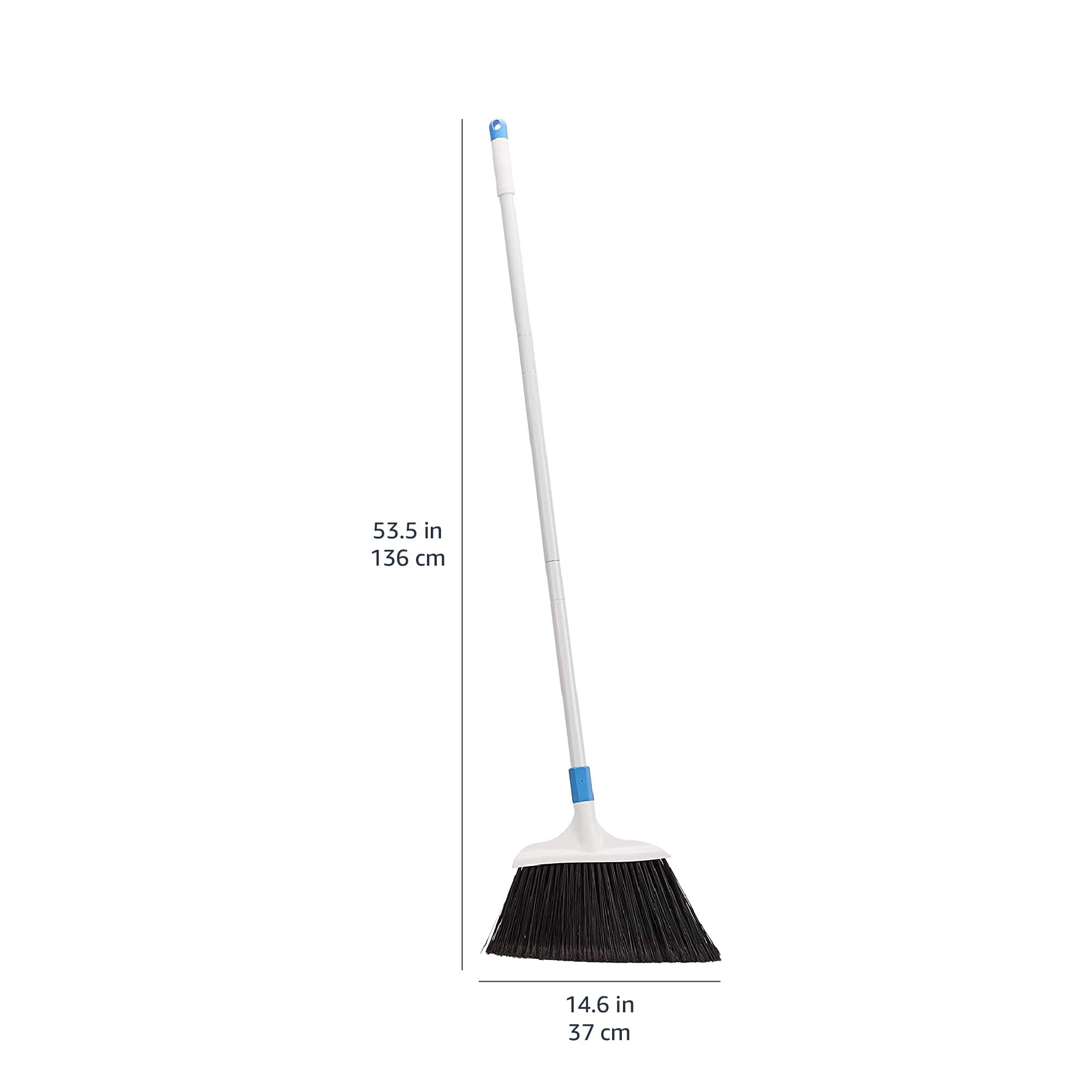 Amazon Basics Cepillo para trabajos difíciles, azul y blanco
