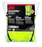  3 m 94617-80030 clase 2 construcción Hi-Viz chaleco de seguridad de, Amarillo de 3 m