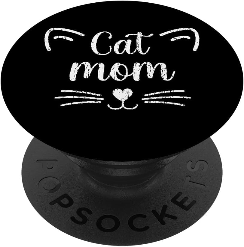 Cat Mom Funny Owner Graphic PopSockets MagSafe PopGrip for iPhone