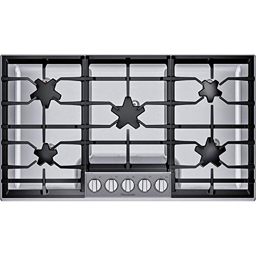 Comparison: Thermador Range 6 Thermador SGSX365TS 36 inch Masterpiece0174 5 Pedestal Star0174 Burner Gas Cooktop