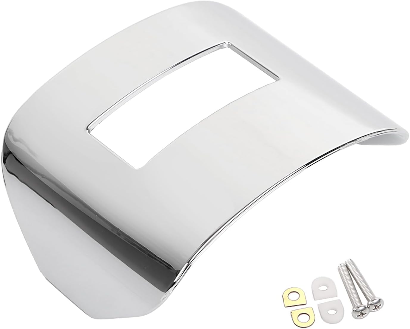 Chrome Taillight Cover Rear Tail Light Visor Cover for 1973-2023 Harley Low Rider Touring Electra Glide Street Glide Road King Glide Softail Sportster