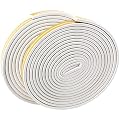 Homend Soundproof Weather Stripping Door Kit? 66FT(20M) Long Weather Stripping Doors and Windows Soundproofing Anti-Collision Self-Adhesive Weatherstrip Rubber Door Seal Strip (Pack of 2, White)