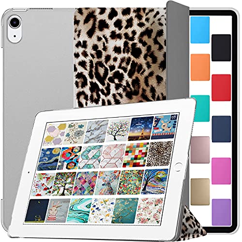 Image of DuraSafe Cases for iPad PRO 11 Inch 2018 1 Gen [ PRO 11 1st ] A1980 A1934 A2013 A1979 MTXN2HN /A MTXP2HN /A MTXR2HN /A MTXQ2HN /A MTXT2HN /A PrintediPad Cover with Translucent Frosted Hard Back - Leopard