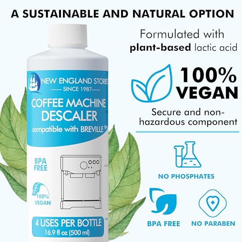 Image of 8 Uses Breville Compatible Descaling Solution, 2 Years Descaler Kit Come with 8 Cleaning Tablets, Maintenance Kit Specially Designed to Clean Breville Machines (4 Use Each Bottle, 2 Bottles)