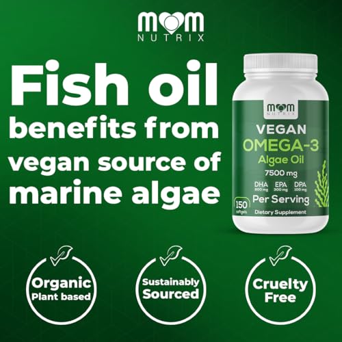 Fish Oil Alternative - Vegan Omega 3 Supplement Algae Oil DHA, EPA, DPA - Plant Based Omega 3 Fatty - Organic & Non-GMO - 150 Softgels — view 3