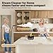 Gautye Steam Cleaner, 3-Level Adjustable Handle, 15s Heat-Up, 1.69 Quarts Tank, Portable Steamer for Cleaning with 11 pcs Accessories, Steam Cleaner for Home for Dirt, Grease, Grout