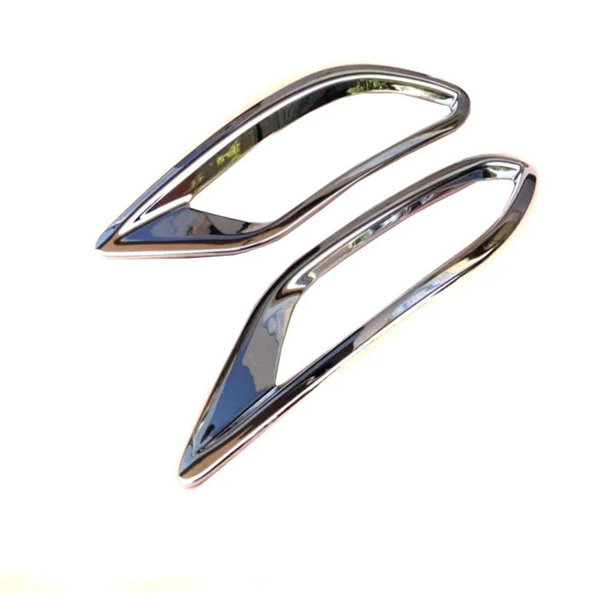 HATHWAY Fit for Honda VEZEL HR-V 2014-2019,Car Fog Light Cover Trim,Car Bumper ABS Silver Rear Fog Light Cover Frame Trim