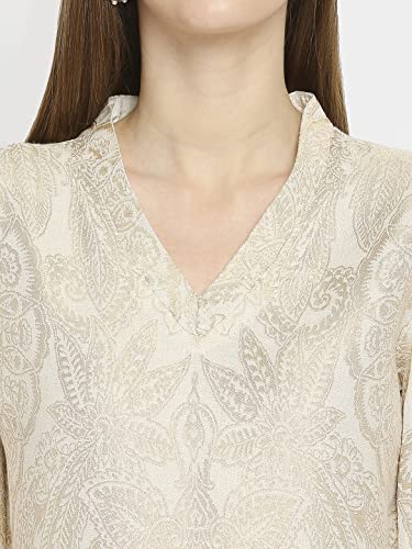 Image of CLOTH HAUS INDIA Brocade Tapestry Design Kurti for Women