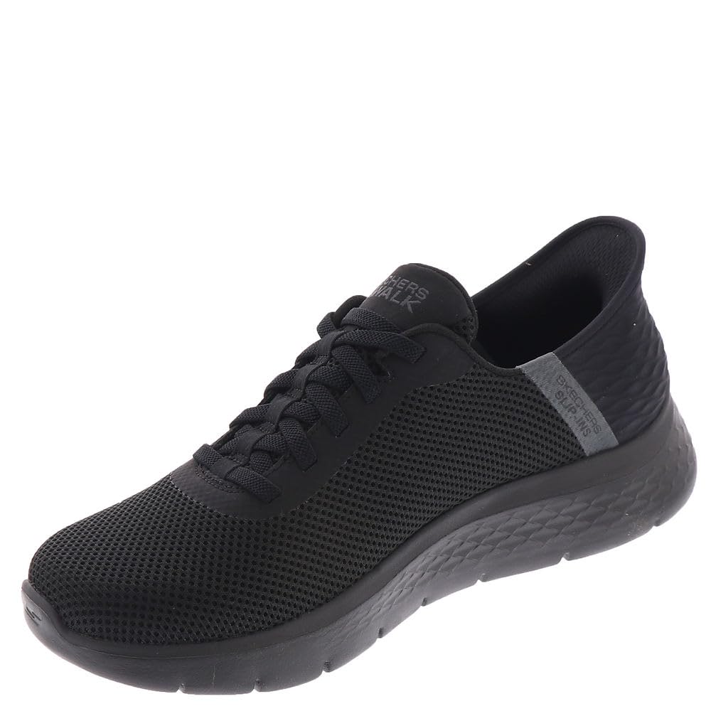 Skechers Slip-INS GO Walk Flex - Zapatos para Hombre, Negro y Negro, 40 EU