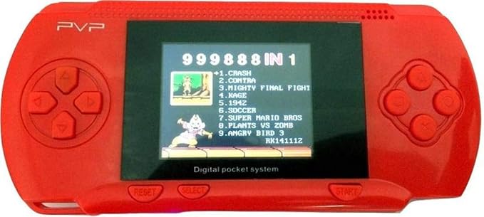 PVP Station Light 3000-Tv Video Game Console Handheld for Kids, Red by MUKU Creation