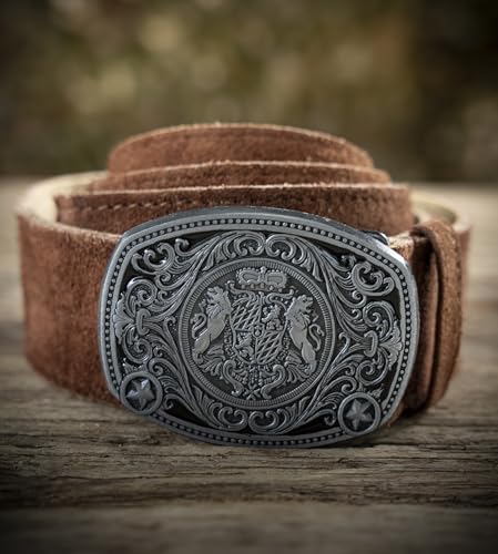 Traditional German Trachten Belt with Buckle for Lederhosen & all trousers3