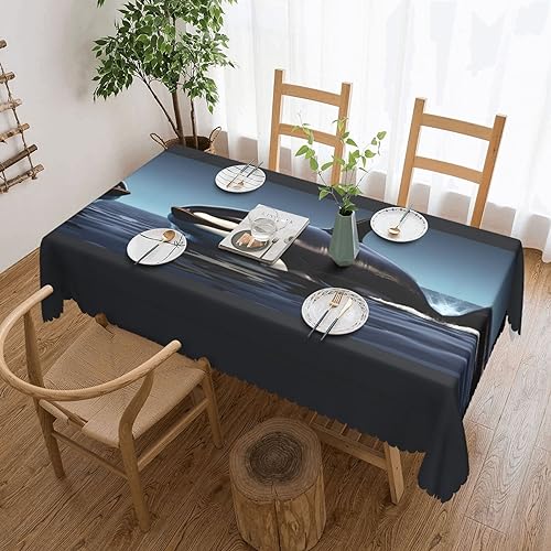 Nappe rectangulaire en dentelle polyester lavable 137x183 - 2