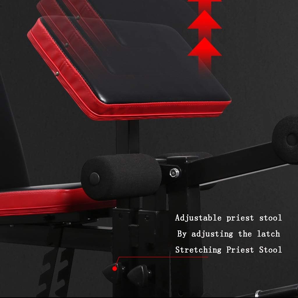 KFXL Exercise Bench Weight Bench Adjustable Third Gear Angle Thickened Steel with Foldable Used in Family Training Hall Fitness Bench Bench Press Training Table Bench Press seat