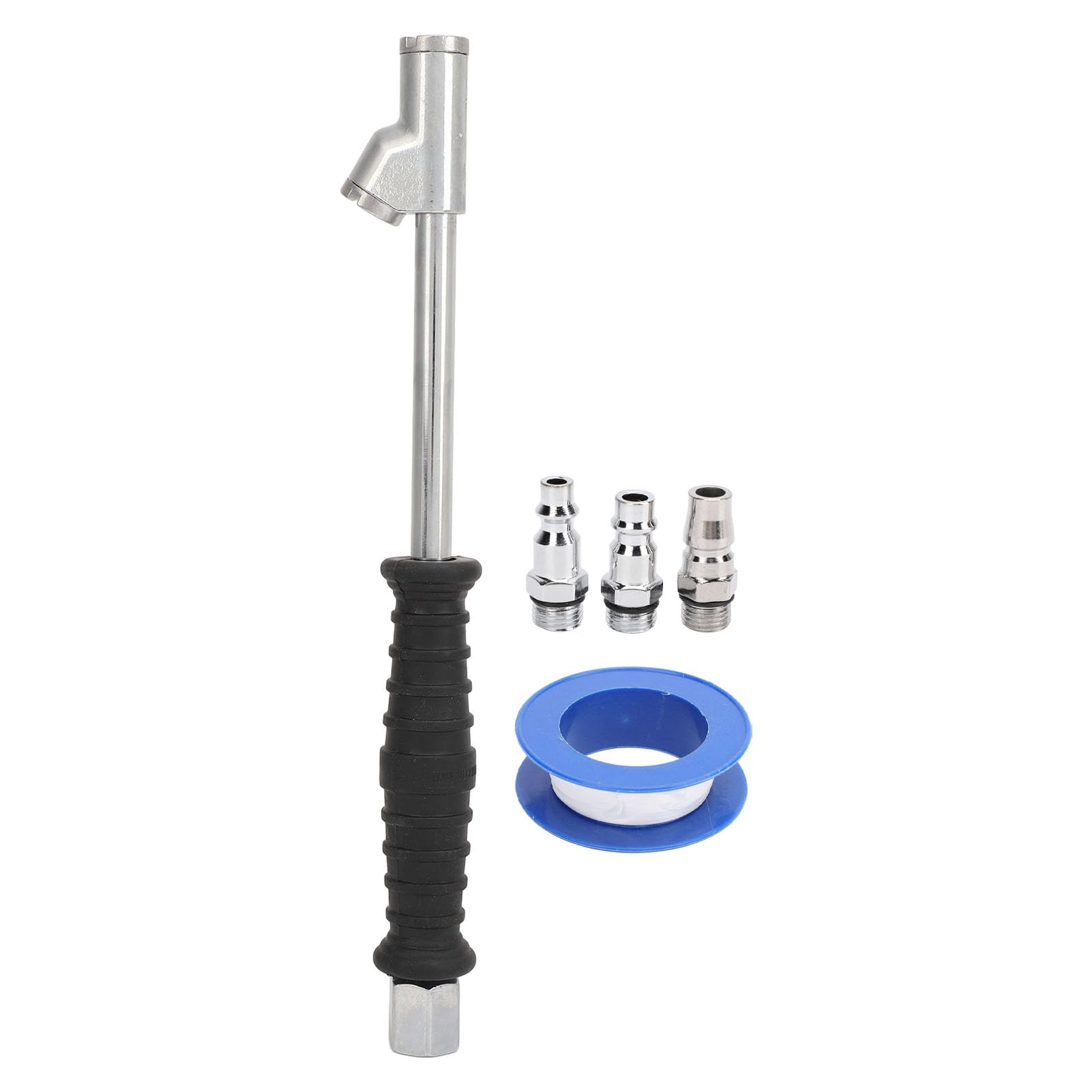 Psytfei 2 Way Connection Air Chuck Set /4 Inch Female NPT Dual Head Air Chuck and Standard Male Quick Plug Tire Air Fill Kit for Tire Inflator Gauge and Air Compressor