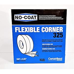 Grabber 318111 No-Coat Ultraflex 325 Flexible Corner Tape, 100′ X 3-1/4″