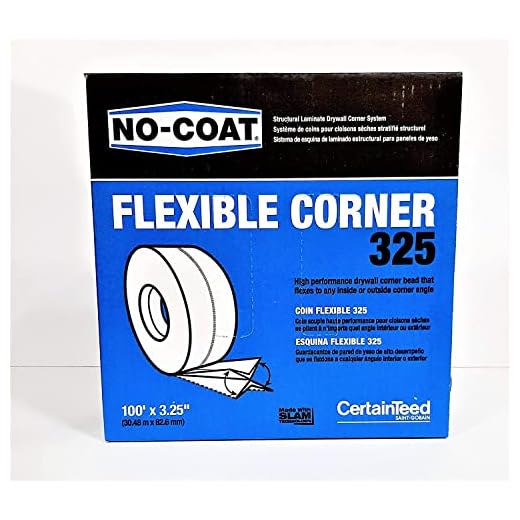 Grabber 318111 No-Coat Ultraflex 325 Flexible Corner Tape, 100' X 3-1/4"