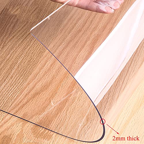 Housse de table transparente pour protéger le bureau des enfants et les repas - 3
