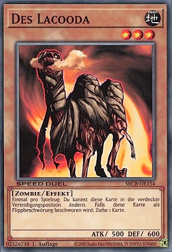 des Lacooda SBCB-DE154 Common Deutsch Boosterfrisch 1. Auflage - Speed Duel: Battle City Box - mit ReCollectibles-Versandschutz - für Yu-Gi-Oh!
