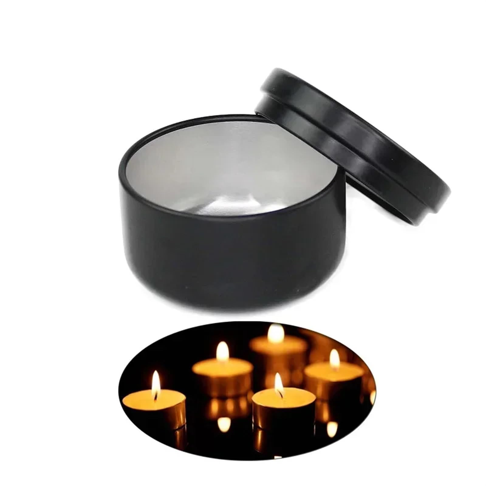 Aluminum Candle Jars | Multicolor 20/50/80/100 Pcs Candle Making: Aluminum Jars(Red,100pcs)