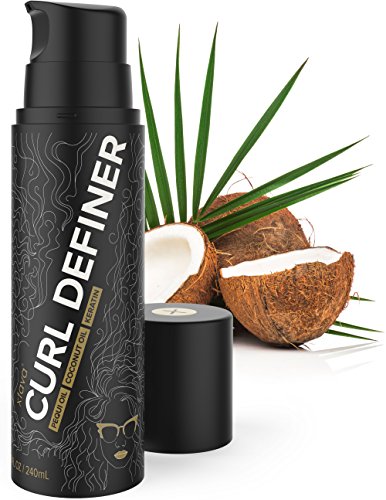 xtava 8 Ounce Curl Defining Cream with Keratin for Wavy and Curly Hair - Anti Frizz Control Natural Hair Care Styling Products for Women with Pequi and Coconut Oil for Bounce Curl