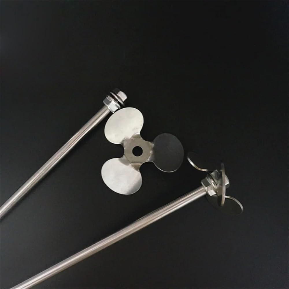 łopatka mieszająca, Mieszadło łopatkowe trójskrzydłowe ze stali nierdzewnej 304 z prętem mieszającym 4-12 cm(12cm blade with rod)