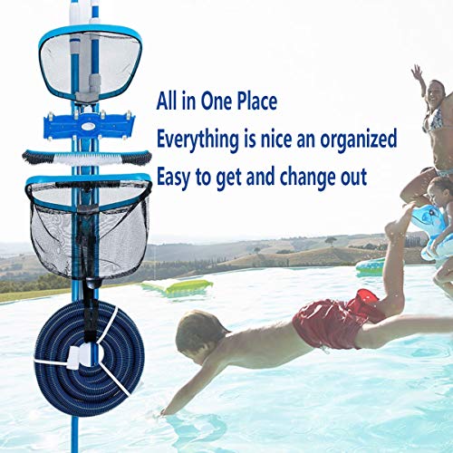 OCEANPAX Pool Accessory Organizer Swimming Pool Holder Rack Caddy Hanger for Pool Spa Cleaning Attachment Accessories - Thumbnail 6