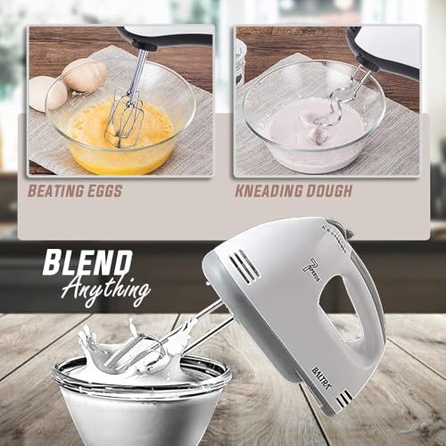 Image of BALTRA Rider 200w Lightweight Hand Mixer, Blender with 7 speed control settings, stainless steel accessories and 2 years warranty