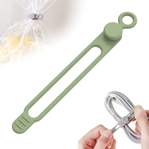 Miniatura 15 de Organizador de Cables de Datos, 2025 Nuevos Organizadores de Auriculares de Silicona, Bridas de Cable de Silicona Organizadores Reutilizables de 5