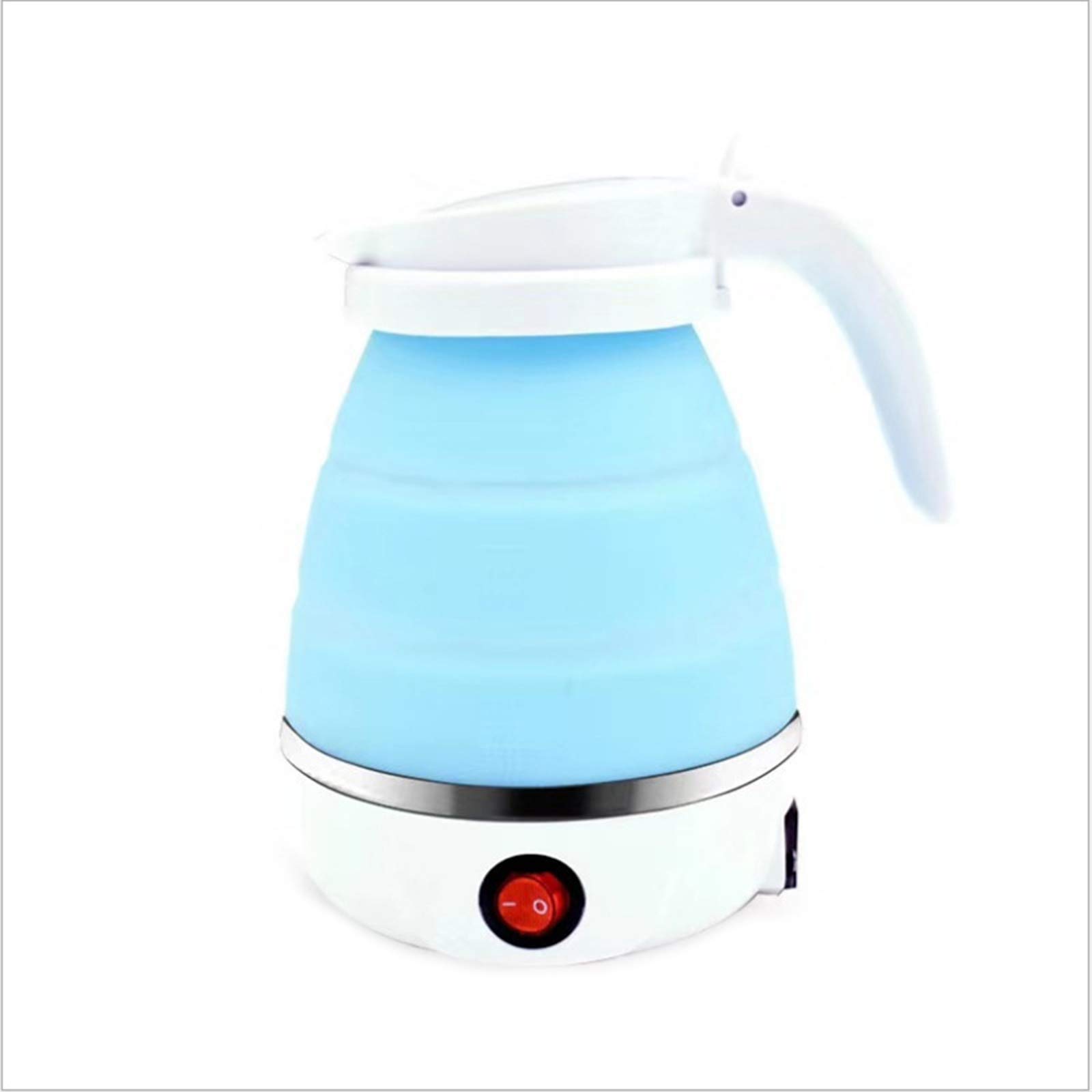 OMVOVSO Travel Kettle, Kettle Foldable Silicone Portable Kettle Mini Small  Water Boiler Camping Kettle Pink Plug Two Pole Plug,Blue : Amazon.co.uk:  Home u0026 Kitchen