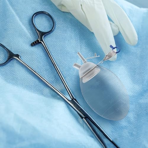 Image of AMZ Medical Supply Wound Drainage Bulb 200 ML. Oval Shape Silicone Bulb Evacuator Medical Suction. Surgical Drainage Bulb. Needle-Free Wound Drainage Reservoir for Closed Wound.