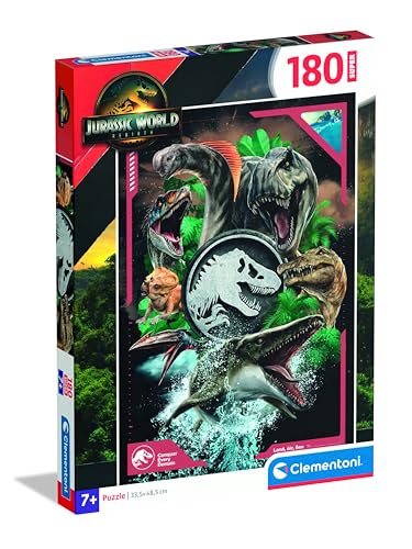 Puzzle 180 pièces Super : Jurassic World Clementoni Puzzles - vue 2