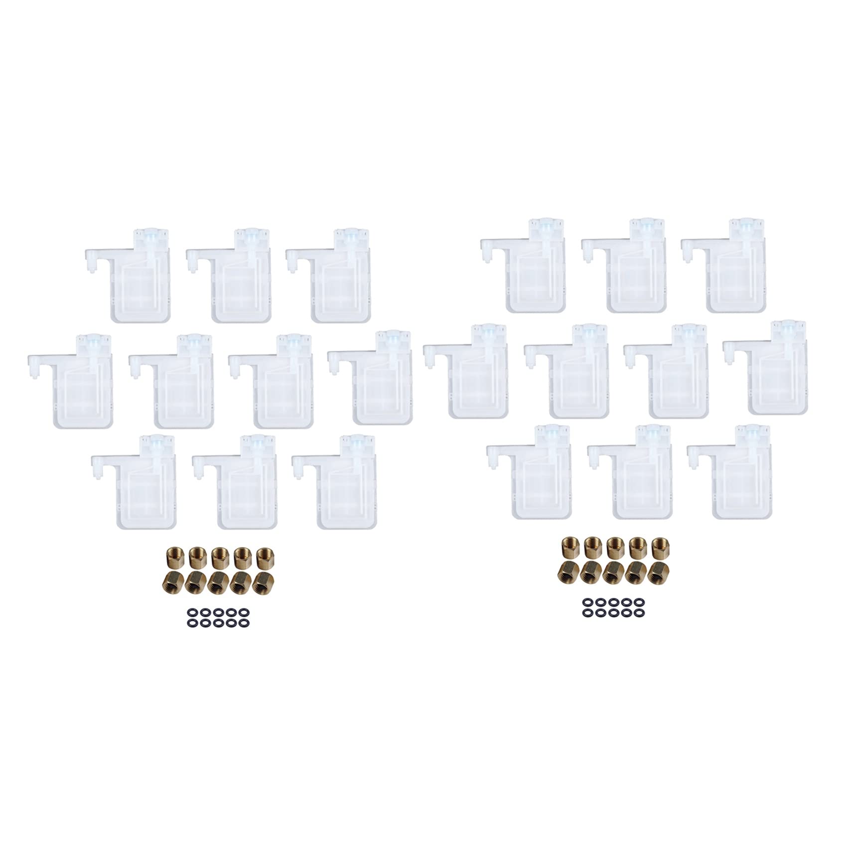 20PCS Solvent Printer Ink Damper Dx5 Dumper for Print Mutoh Galaxy Human Xuli Plotter 4x3Mm Tube