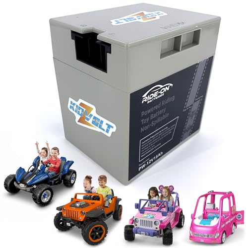 Impact Battery - Upgrade Replacement for 12V Power Wheels Battery | Replaces Part 1001175653, 00801-0638, 00801-1869, 1101506087, 00801-1776 12V 15Ah Upgrade Compatible with 12 Volt Power Wheels Jeep