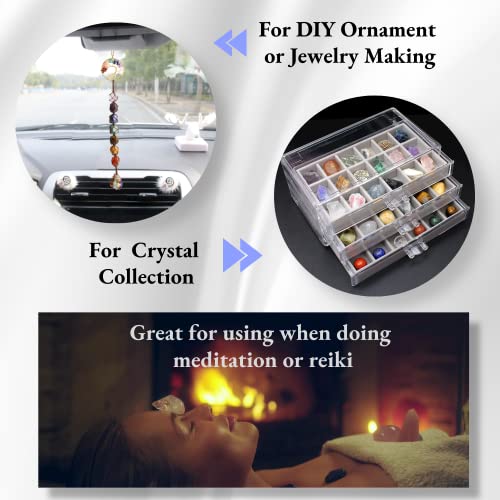 Anjiucc 1/2 Lb Amethyst Natural Bulk Stone Crystals - Large 0.5''-1" Natural Tumbled Stones Polished Crystal Kit For Reiki, Healing Crystal #TOP5