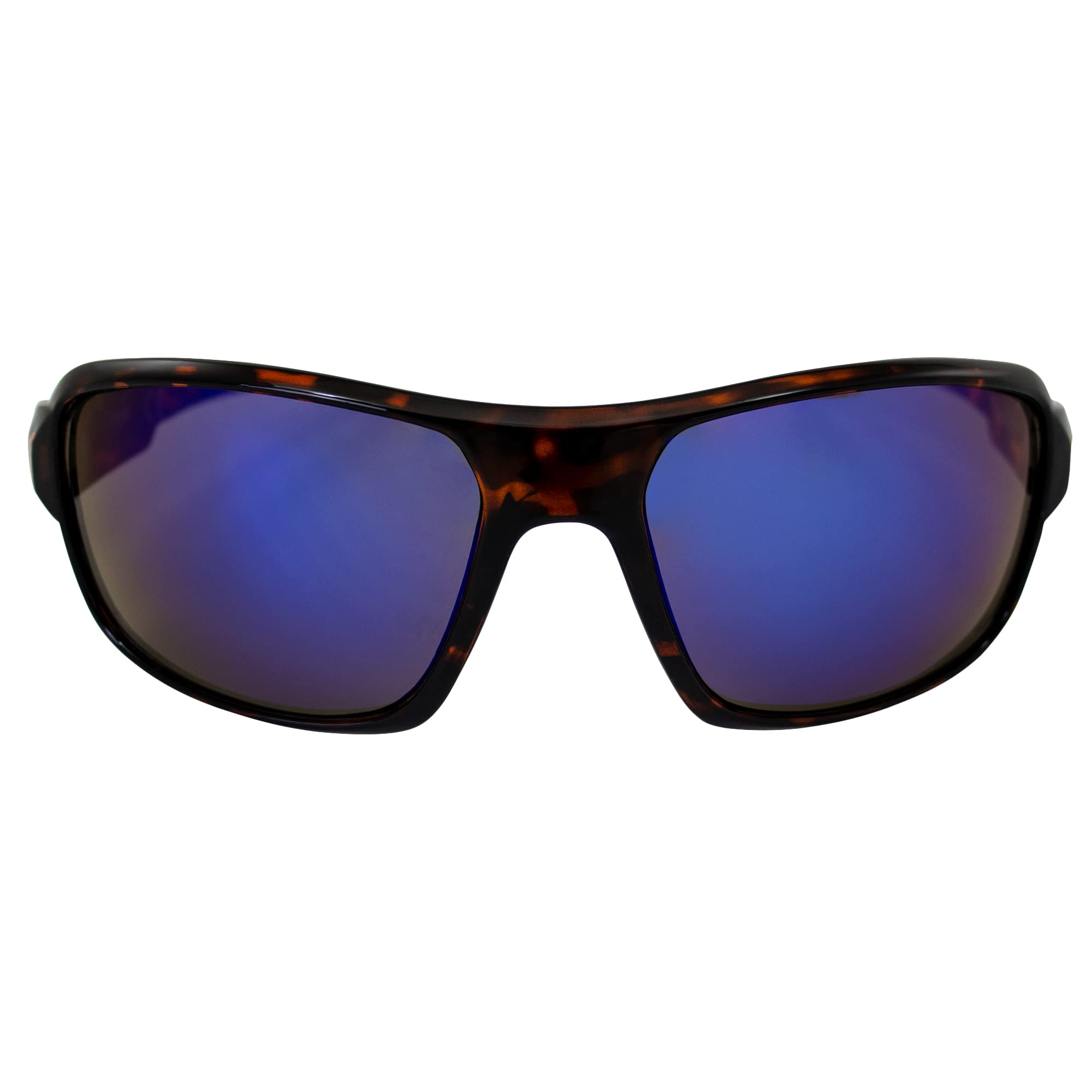 AlterImage Slick Sports Fashion Retro Sunglasses for Men or Women Tortoise Frame w/Metal Accents & G-Tech Blue Lenses