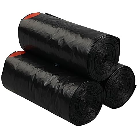 Hokky 20 L Heavy Duty Bin Bags, Drawstring Bin Liner, 110 Bags Cover
