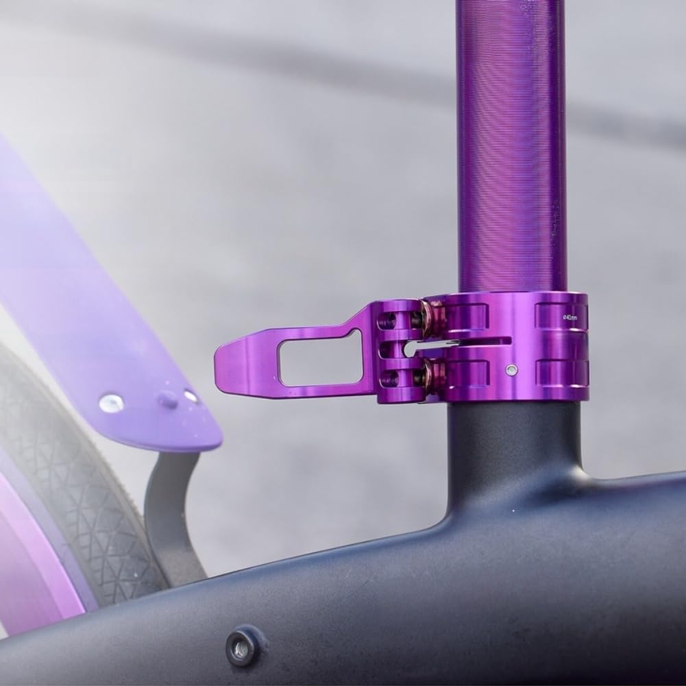 Collare di sedile leggero in alluminio CNC 41mm antiscivolo | Meccanismo di blocco sincronizzato, maggiore stabilità, non scivola, guida sicura, leva a sgancio rapido