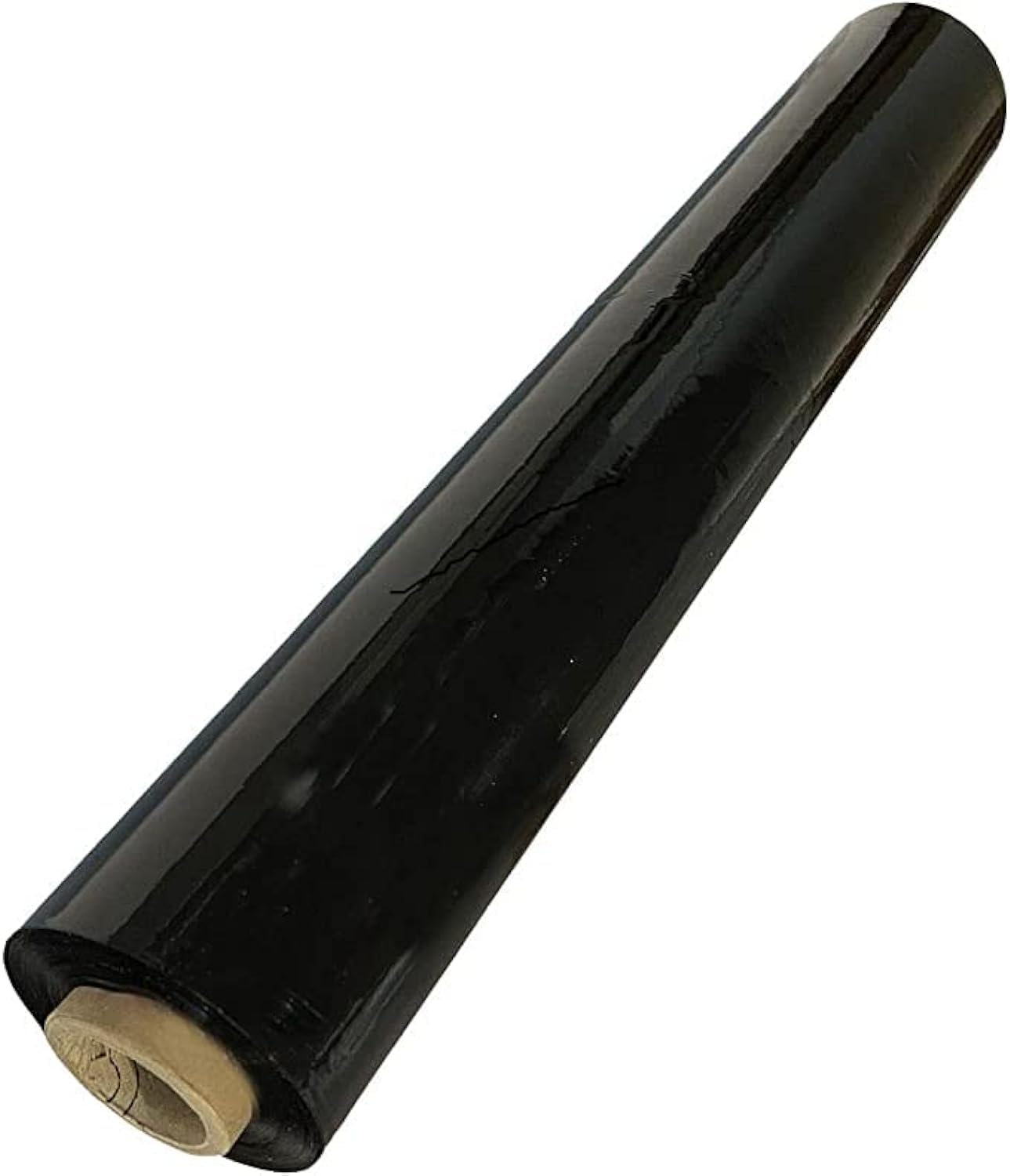 ECVV1 Roll Stretch Film Roll/Wrap for Packaging, Industrial Heavy Duty Pallet Wrapping Film - Black, Single Roll (1 Kg x 300g Core)