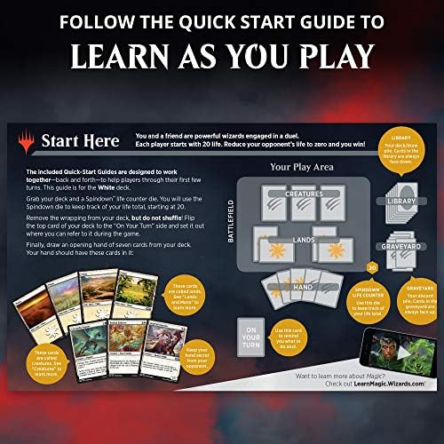 Magic: The Gathering Spellslinger Starter Package Core Set 2020 (M20) | 2 Starter Decks | 2 Cube | 2 Study to Play Guides 5 5195hV0BgwL. AC